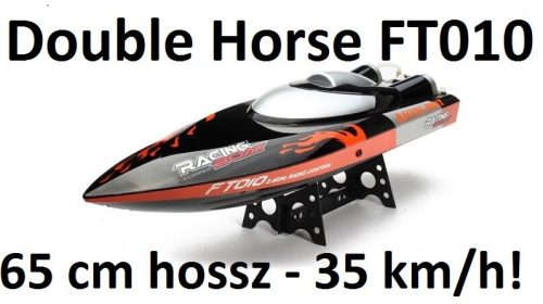 Double Horse FT010 RC távirányításos motorcsónak, hajó 65 cm hossz, 35 km/h!