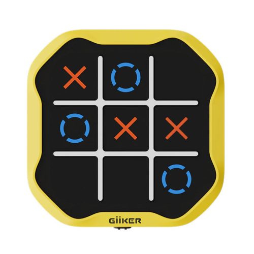 GiiKER Tic-Tac-Toe Bolt - Elektronikus Amőba társasjáték, 1-2 játékos részére, 3 játék egy dobozban