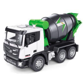   Huina ES-1557 Távirányítós betonkeverő - 31cm hossz, 50 perc játékidő, forgó dob - zöld