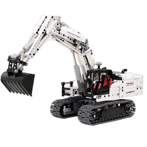 Xiaomi ONEBOT markoló építőkockából - 900+ építőkockákból összerakható lánctalpas markoló mechanikus működtetéssel