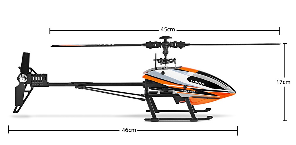 WLtoys V950 3D helikopter távirányító